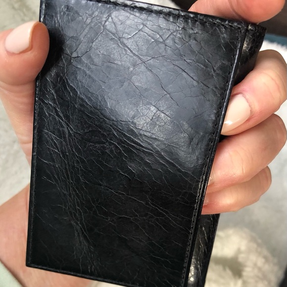 MZ Wallace black leather bifold card holder - Picture 5 of 6